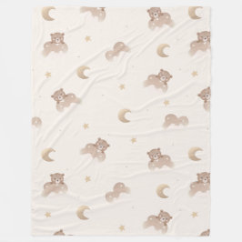 Schattige klein Beren patroon Fleece Deken