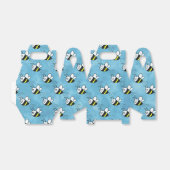 Schattige klein bijenpatroon Waterverf Baby shower Bedankdoosjes (Uitgevouwen)