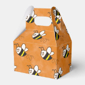 Schattige klein bijenpatroon Waterverf Baby shower Bedankdoosjes (Achterkant)