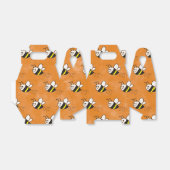 Schattige klein bijenpatroon Waterverf Baby shower Bedankdoosjes (Uitgevouwen)