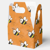 Schattige klein bijenpatroon Waterverf Baby shower Bedankdoosjes (Geopend)