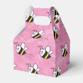 Schattige klein bijenpatroon Waterverf Baby shower Bedankdoosjes (Achterkant)