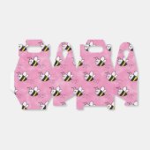Schattige klein bijenpatroon Waterverf Baby shower Bedankdoosjes (Uitgevouwen)