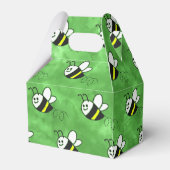 Schattige klein bijenpatroon Waterverf Baby shower Bedankdoosjes (Achterkant)