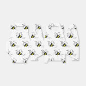 Schattige klein bijenpatroon wit Baby shower Bedankdoosjes (Uitgevouwen)