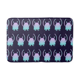 Schattige klein blauw monster badmat