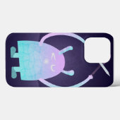 Schattige klein blauw monster Case-Mate iPhone case (Achterkant (horizontaal))