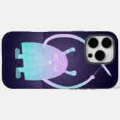 Schattige klein blauw monster Case-Mate iPhone case (Achterkant (horizontaal))