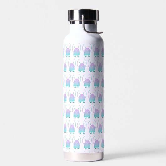 Schattige klein blauw monster waterfles (Links)