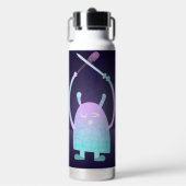Schattige klein blauw monster waterfles (Voorkant)