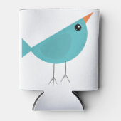 Schattige klein blauw vogeltje blikjeskoeler (Voorkant)