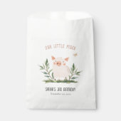 Schattige klein Boerderij Varkensvlinder Kinderen  Bedankzakje (Voorkant)