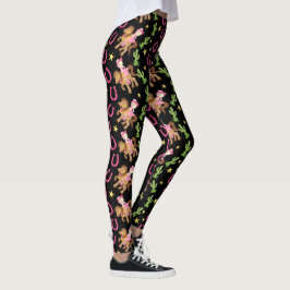Schattige klein cowgirl patroon leggings