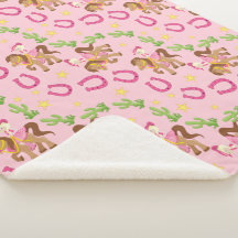 Schattige klein cowgirl patroon