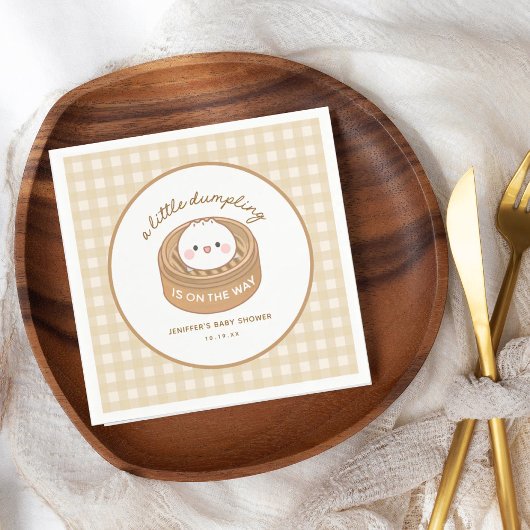 Schattige klein Dumpling Baby shower Servet