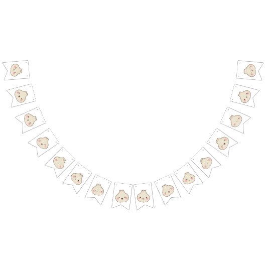 Schattige klein Dumpling Baby shower Vlaggetjes (Alle)