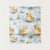 Schattige klein eendje patroonwandtapijt wandkleed (Voorkant)