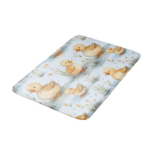 Schattige klein eendspatroon badmat (Gekanteld)