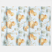 Schattige klein eendspatroon fleece deken (Voorkant (Horizontaal))