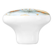 Schattige klein eendspatroon keramische knop (Zijkant)