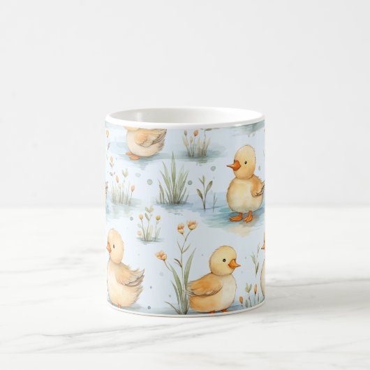 Schattige klein eendspatroon koffiemok (Center)