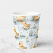 Schattige klein eendspatroon papieren bekers (Links)