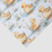 Schattige klein eendspatroon tissuepapier (Detail)