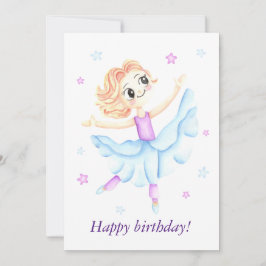 Schattige klein gember meisje ballerina