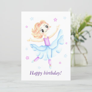 Schattige klein gember meisje ballerina