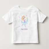 Schattige klein gember meisje ballerina kinder shirts (Voorkant)