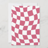 Schattige klein juffrouw onederful roze meisje 1e kaart (Achterkant)