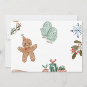 Schattige klein koekje kerst Baby shower foto Kaart (Achterkant)