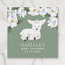 Schattige klein lam genderneutraal Baby shower Bedankjes Labels