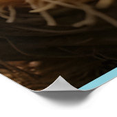 SCHATTIGE KLEIN LAM IN EEN KRIBBE POSTER (Hoek)