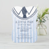 Schattige klein Man Baby shower Kaart (Staand voorkant)