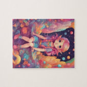 Schattige klein meisje elf legpuzzel (Horizontaal)