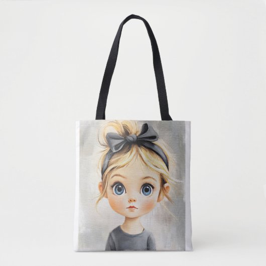 Schattige klein meisje met mooie ogen V1 Tote Bag (Voorkant)