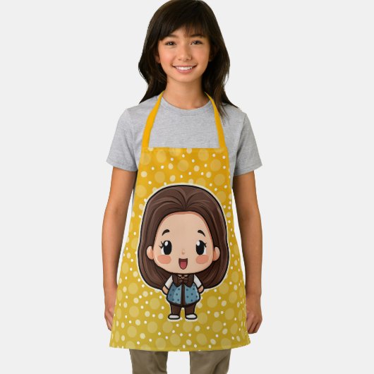 Schattige klein meisje schort (Insitu)