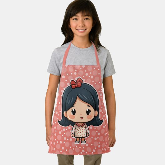 Schattige klein meisje schort (Insitu)