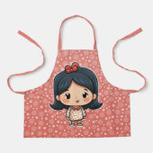 Schattige klein meisje schort (Voorkant)