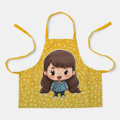 Schattige klein meisje schort (Voorkant)