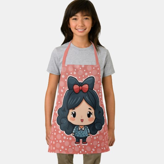 Schattige klein meisje schort (Insitu)