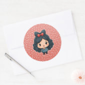 Schattige klein meisje sticker (Envelop)