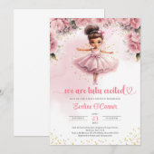 Schattige klein meisje tutu ballerina jurk Baby sh Kaart (Voorkant / Achterkant)