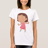 Schattige klein meisje vrouwen T-shirt (Voorkant)