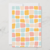 Schattige klein monster 2e verjaardagsuitnodiging kaart (Achterkant)