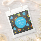 Schattige klein Monster krijtbord thema Verjaardag Bedankzakje (Geknipt)