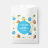 Schattige klein Monster thema Verjaardagsfeest Bedankzakje (Voorkant)
