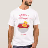 Schattige klein nugget meisje Baby shower moeder t T-shirt (Voorkant)