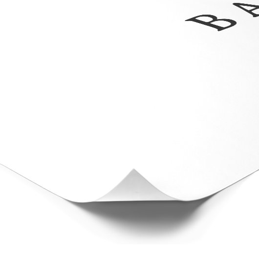 Schattige klein nugget meisje Baby shower welkomst Perfect Poster (Hoek)